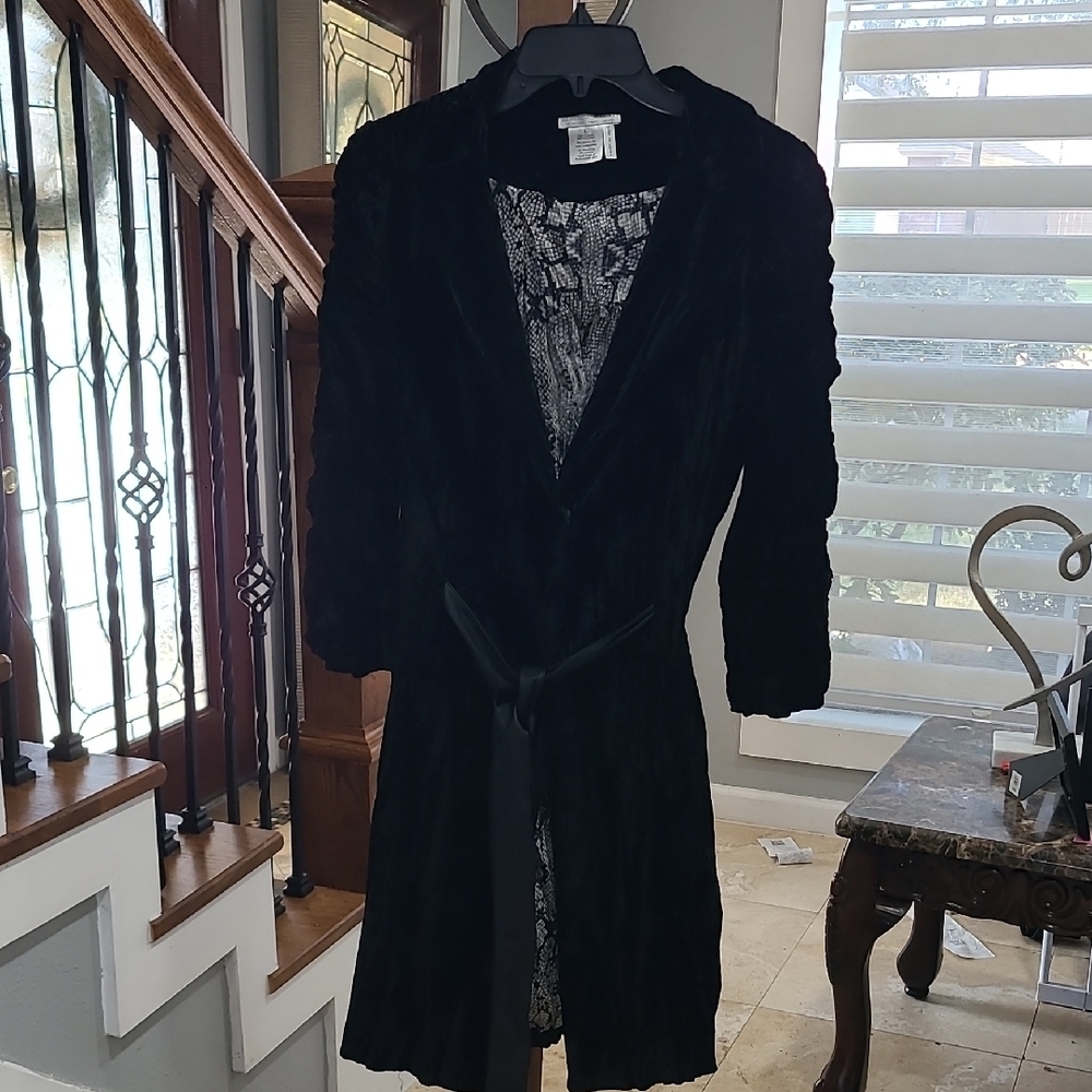 Alberto Makali Black Velvet Coat